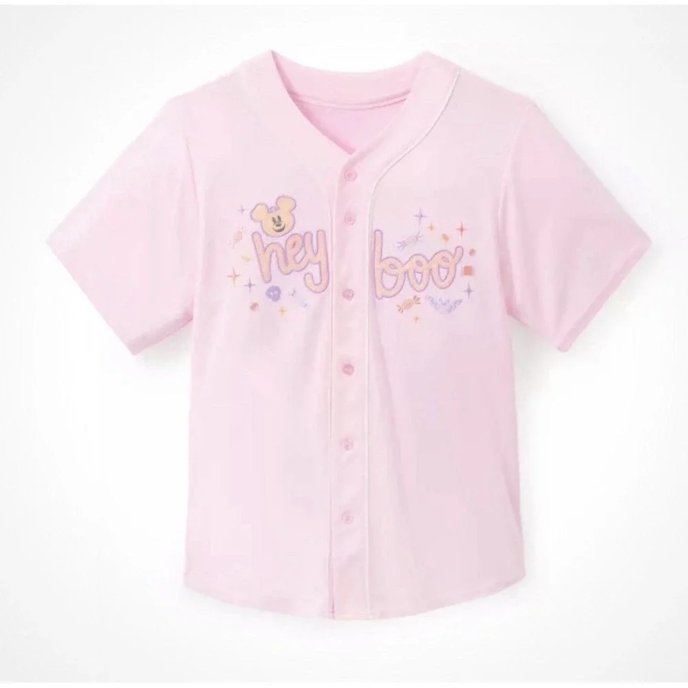 NWT Disney Parks DisneylandMickey Halloween Cutie Ghost Baseball Jersey XL NWT
